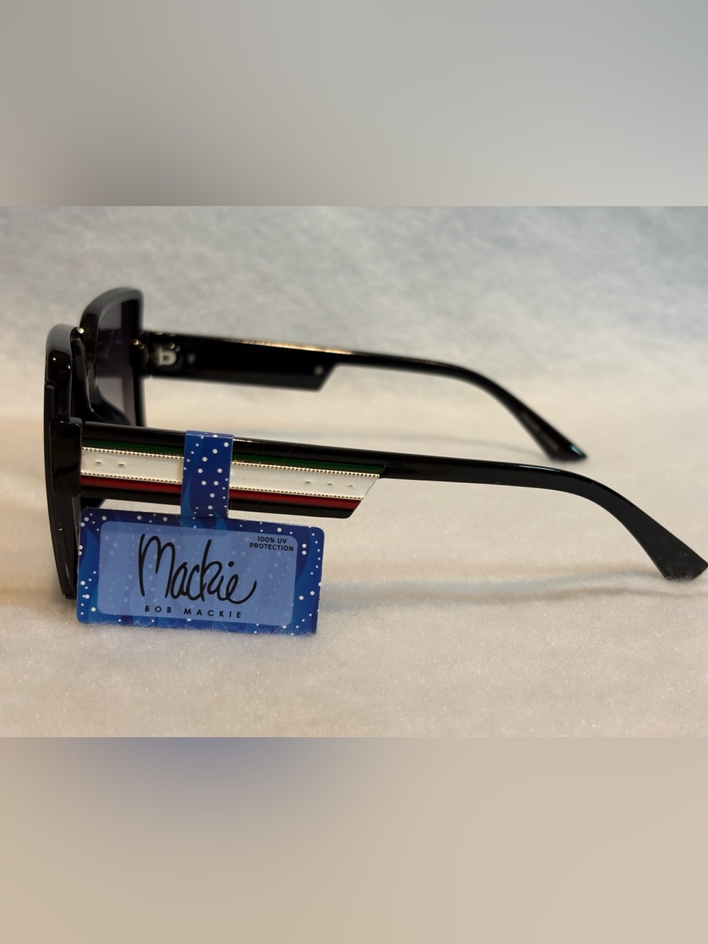 Bob Mackie Black Oversized Square Sunglasses - Picture 4 of 6